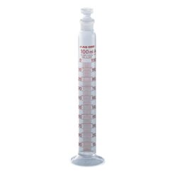 1-8563-06 Graduated Cylinder with Plug 100mL