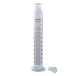 1-8563-07 Graduated Cylinder with Plug 200mL