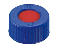 3-9527-26 Vial Cap for Auto Sampler (For Cap standards 9 -425) Blue Screw Cap + Septum (PTFE/Silicon/PTFE), 100 Pieces 4008218