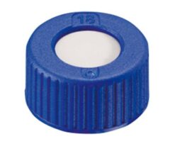 3-9527-27 Vial Cap for Auto Sampler (For Cap standards 9 -425) Blue Screw Cap + Septum (PTFE), 100 Pieces 4008221