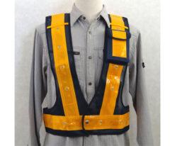 64-7983-90 Safety Vest/LED (Navy/Gold) EA983R-74
