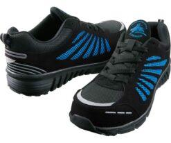 64-0987-77 Safety Shoes Lace-Up Type Black x Blue 26.0 cm S4161